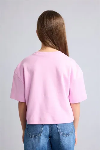 Resim Defacto Kız Çocuk T-shirt H7237A8/PN650
