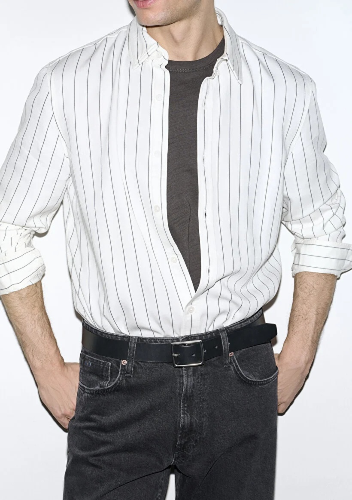 Resim Mavi Erkek Uzun Kol Gömlek M0211891-91494