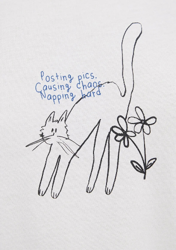 Resim Mavi Kadın T-shirt M1613725-80194