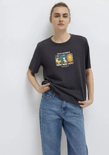 Resim Mavi Kadın T-shirt M1613907-70087