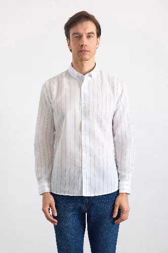 Resim Süvari Cotton Slım Uzun Kol Gömlek Erkek Gömlek SGM1008400002