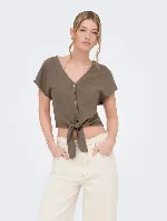 Resim Only Onlsıesta Ss Knot Lın Bl Shırt Pnt Noos Kadın Gömlek 15322270
