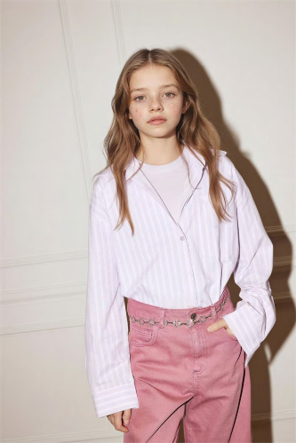 Resim Defacto Kız Çocuk Uzun Kol Gömlek G7384A8/PR77