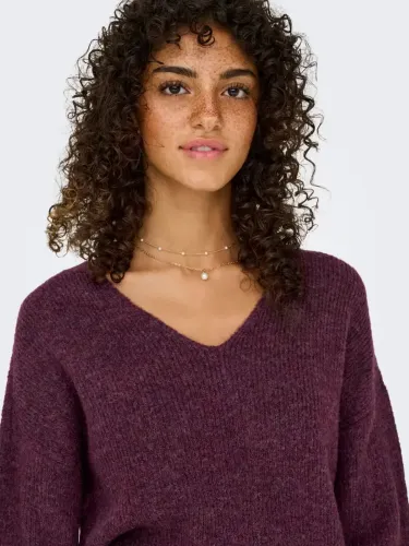 Resim Only Onlcamılla V-Neck L/S Pullover Knt Noos Kadın Kazak 15204588