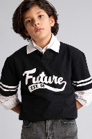 Resim Defacto Erkek Çocuk T-shirt G8667A8/BK81