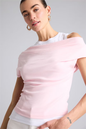 Resim Defacto Kadın T-shirt G9546AX/PN186