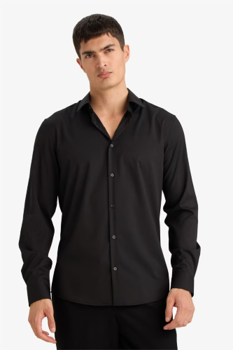 Resim Defacto Erkek  Uzun Kol Gömlek F9884AX/BK81