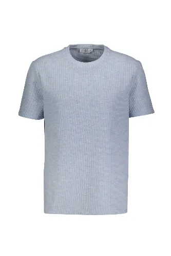 Resim Süvari Waffle Sıfır Yaka Erkek T-shirt Sts1014000001