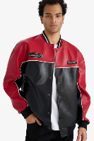 Resim Defacto Erkek Deri Mont F8598AX/BK27