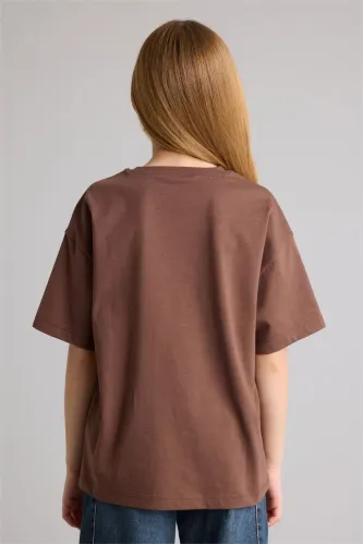 Resim Defacto Kız Çocuk T-shirt G1783A8/BN167