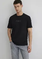 Resim Mavi Regular Erkek  T-shirt M0612732-900