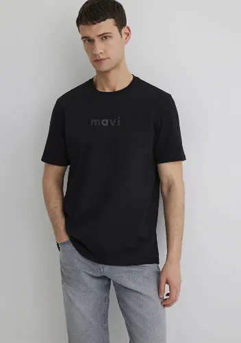 Resim Mavi Regular Erkek  T-shirt M0612732-900