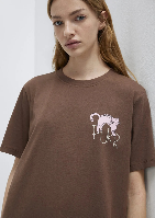 Resim Mavi Kadın T-shirt M1613726-81959