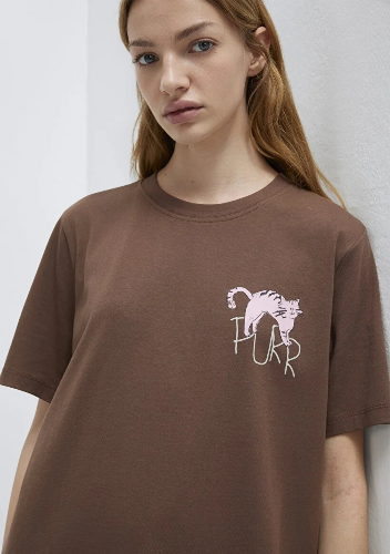 Resim Mavi Kadın T-shirt M1613726-81959