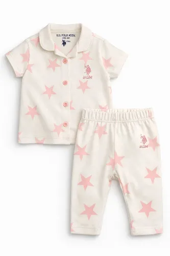 Resim U.S. Polo Assn Bebek Kız Bebek Pijama Takım USB3050