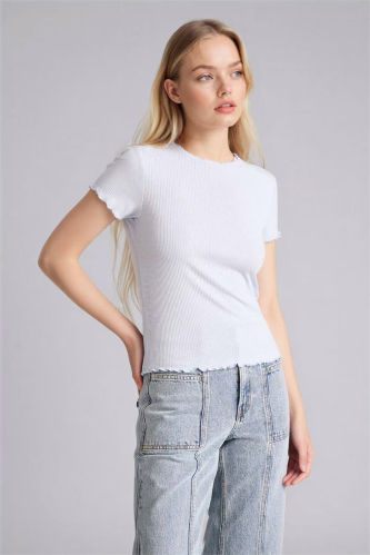 Resim Defacto Kadın T-shirt K7064AZ/BE216