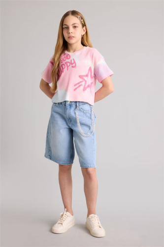 Resim Defacto Kız Çocuk T-shirt H0711A8/PN171