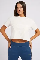 Resim V2YI06K8HM0-G6K5 Adele Crop  Gues Kadın T-shirt
