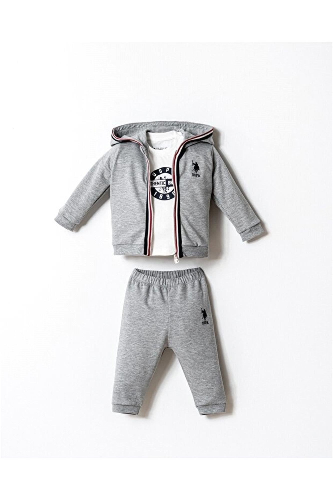 Resim U.S. Polo Assn Bebek Erkek Bebek Sweat Takım Usb2875
