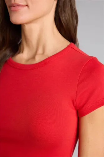 Resim E0288AX/RD79 Defakto Kadın T-shirt