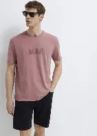 Resim Mavi Erkek T-shirt M0612896-70948