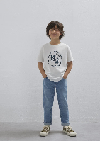 Resim Mavi Erkek Çocuk Tişört M6610395-70057