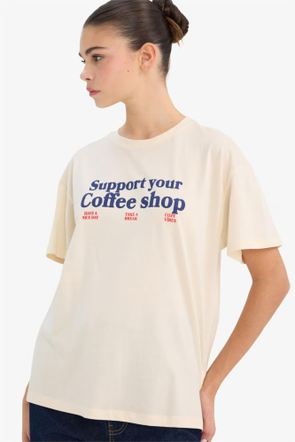 Resim Defacto Kadın T-shirt G2437AX/ER103