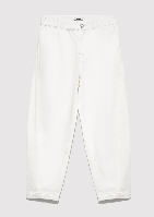 Resim Mavi Kız Çocuk Kanvas Pantolon M7010048-70057