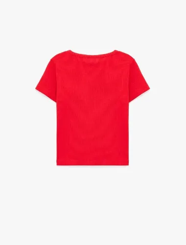 Resim Koton Kız Bebek T-shirt 6SMG10193AK
