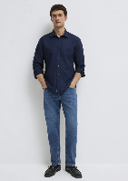Resim Mavi Erkek Uzun Kol Gömlek M0212063-80872
