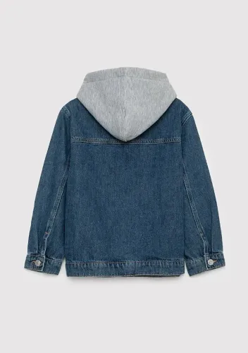 Resim Mavi Erkek Çocuk Jean Ceket M6111402-A6387