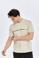 Resim Paul&More Erkek T-Shirt Modal O Yaka Tek Biyeli