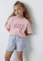 Resim Mavi Kız Çocuk T-shirt M7610479-71015