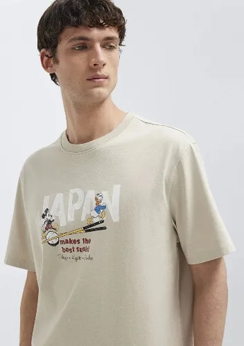 Resim Mavi Erkek T-shirt M0613209-70144