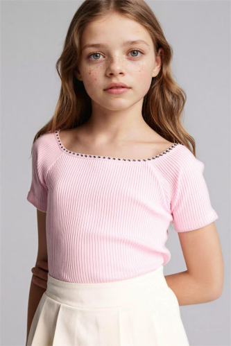 Resim Defacto Kız Çocuk T-shirt G8620A8/PN171