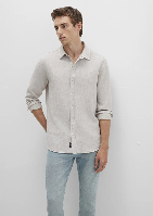 Resim Mavi Uzun Kol Erkek Gömlek M0211656-70145