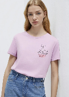 Resim Mavi Kadın T-shirt M1613722-71039