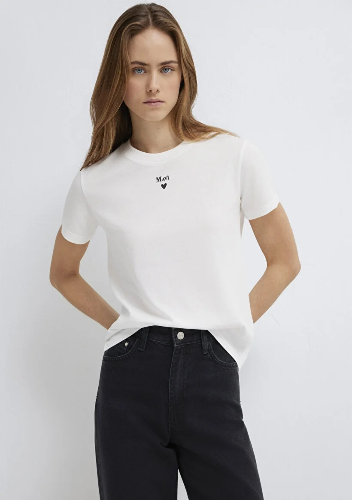 Resim Mavi Mavi Baskılı Kadın T-Shirt M1601185-33389