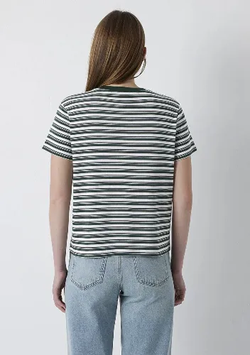 Resim Mavi Kadın T-shirt M1614397-91642
