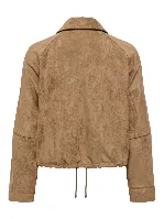 Resim Only Onllıxa L/S Faux Suede Jacket Cc Pnt Kadın Mont 15376829