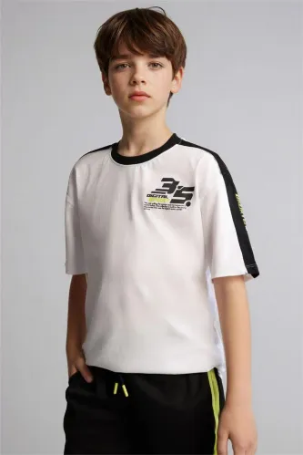 Resim Defacto Erkek Çocuk T-shirt H2687A8/WT34