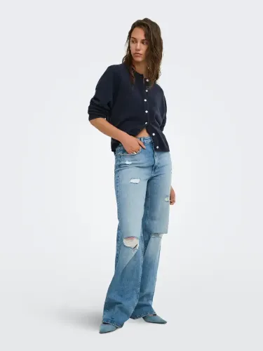 Resim Only Onlsımonı L/S O-Neck Cardıgan Knt Noos Kadın Kazak 15368980