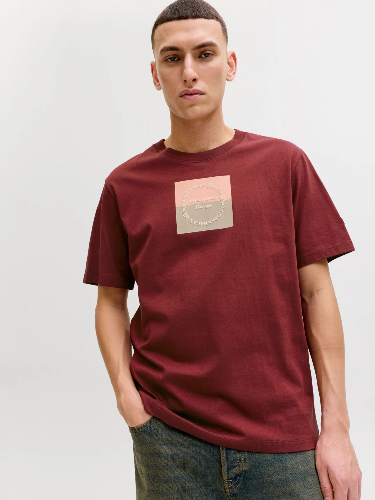 Resim Jack & Jones Jorcatskılls Square Brandıng Tee Ss Cn Erkek T-Shirt 12290856