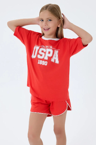 Resim U.S. Polo Assn Kids Kız Çocuk Şort Takım Us2524-G