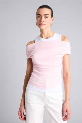 Resim Defacto Kadın T-shirt G9546AX/PN186