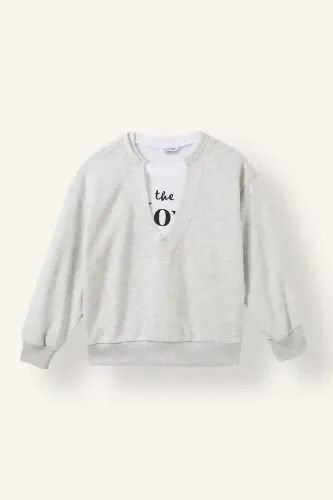 Resim Defacto Kız Çocuk Sweat I3418A8/GR421