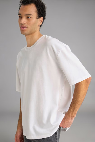 Resim Defacto Erkek T-shirt X3926AZ/WT34