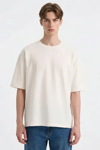 Resim Defacto Erkek T-shirt F8674AX/WT34