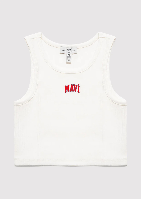 Resim Mavi Logo Baskılı  Kız Çocuk T-Shirt M7610336-20814