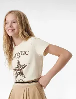 Resim Koton Kız Çocuk T-Shirt 6Skg10318Ak